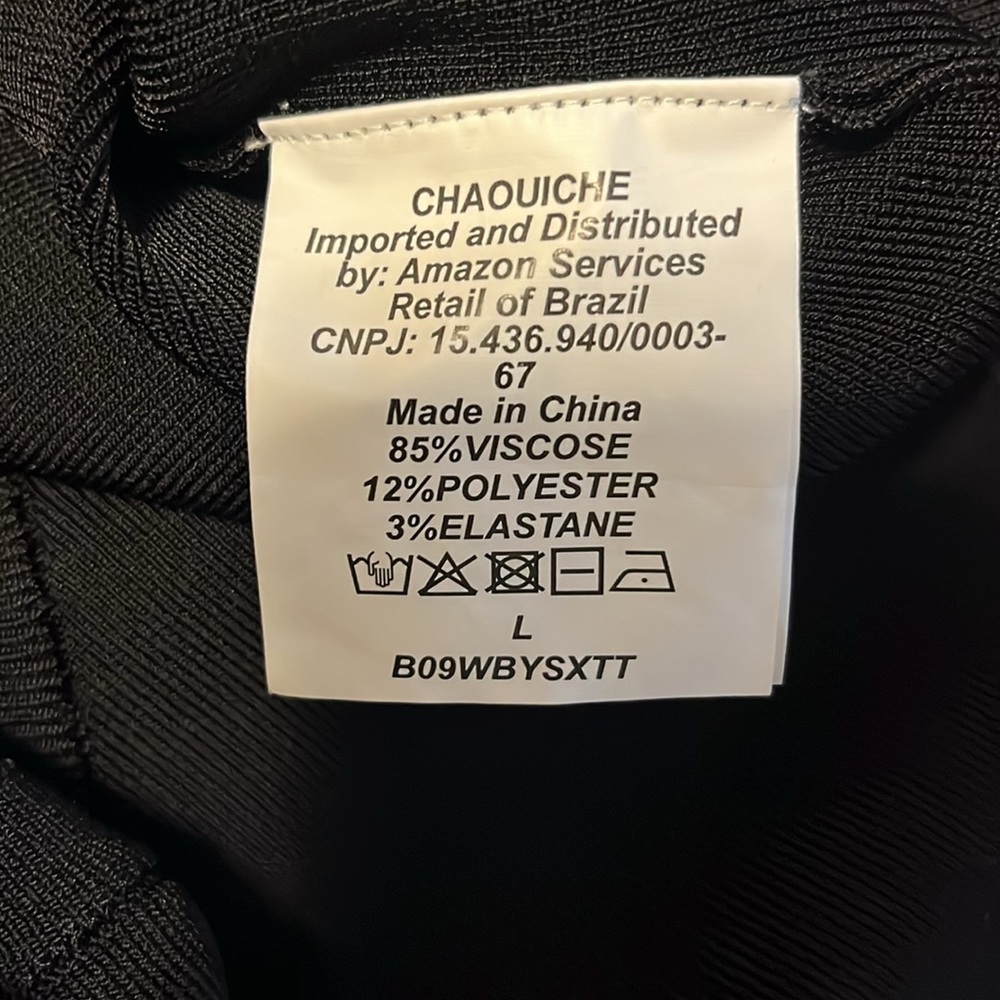 NWOT - CHAOUICHE Women's Sleeveless Knit Dress; COLOR: Black SIZE: Large - Picture 7 of 7